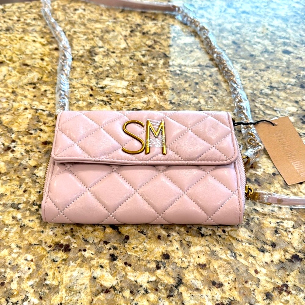 Quilted Pink Crossbody Bag New